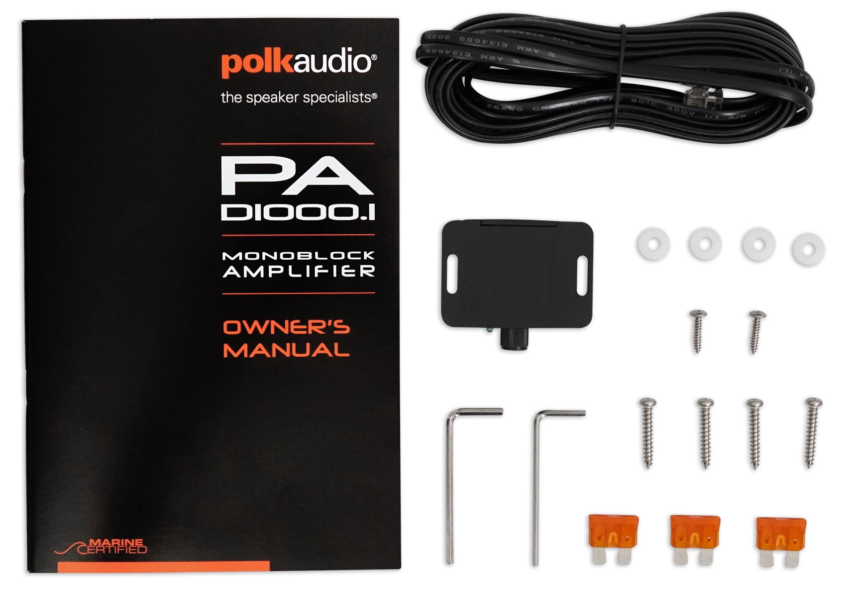 Polk Audio PA D1000.1 Class D 1200 Watt Monoblock Subwoofer Car Amplifier