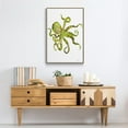 thumbnail image 6 of Octopus Framed Premium Gallery Wrapped Canvas - Ready to Hang - 25 x 37 - Natural Wood Floating Frame, 6 of 9