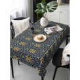 thumbnail image 6 of Yellow Palm Trees Table Cloth, Waterproof Tablecloth for Rectangle Tables, Summer Tropical Coconut Trees Vintage Reusable Washable Fabric Table Cover for Restaurant Kitchen Dining Tables 54"x108", 6 of 9