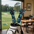thumbnail image 4 of Yuyamidu Blue Butterfly Golf Club Head Covers for Women Camo Hunting Golf Accessories PU Leather for Woods and Driver Fairway Hybrids, 4 of 7