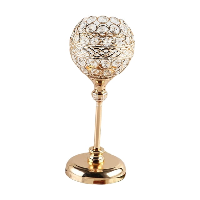 porta vela Candelabro de estilo nórdico, candelabro de adorno, decoración de mesa, candelabro de para , mesa de boda, mesa de comedor, , Oro, 12CMx12CMx31CM Fanmusic porta vela