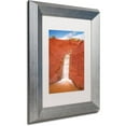 thumbnail image 2 of Trademark Fine Art 'Red Dirt Waterfall' Canvas Art by Pierre Leclerc, White Matte, Silver Frame, 2 of 4