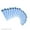 Blue, variant on Ear Tapers Stretching Kit Tapers 18pc With O Ring 14g-00g