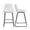 White, variant on Metal Frame Bar & Counter Stools with Backs, Set of 2 Upholstered Counter Height Bar Stools, Kitchen Counter Stool, White