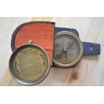 thumbnail image 5 of Nautical India Robert Frost 2.5" Poem Compass with Handmade Brown Leather Case, 5 of 6