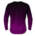 thumbnail image 5 of LODIENY Men's Henley Shirts Classic Casual Tie Dye Gradient Print Basic Workout Tee Shirts Big and Tall Regular Fit Long Sleeve Cotton Button Ombre T Shirts Multicolor#31 XL, 5 of 5