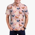 thumbnail image 1 of Balery Funny Chicken Camisa Polo de Hombre con Estampado, de Manga Corta y Tejido Medio, Camisa Tipo Golf Polo-X-Large, 1 of 6