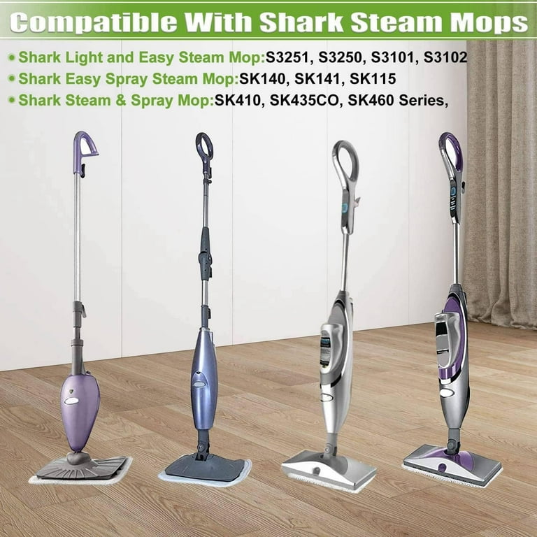 3 Replacement Pads For Shark Steam Mop Models S3101, S3202, XT3101, S3250, S3251