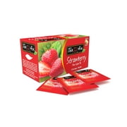 Tea4U Strawberry Black tea, Ceylon tea, box of 25 teabags
