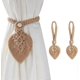thumbnail image 1 of 2 Pcs Curtain Tiebacks, Clip Rope Holder Buckle Handmade Weaving Bohemian Tassel Holdbacks,curtains Decor For Home/living Room/office,brown, 1 of 4