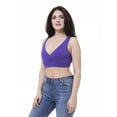 thumbnail image 3 of Women's Maternity Bra Slim Crop Top Lounge Wear, L, Purple, by Ambesonne, 3 of 3