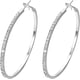 thumbnail image 2 of Fiudx Aretes de Oro de 14K, Aros Colgantes con Brillantes Diamantes, Joyería Moderna y Elegante, Cierre de Seguridad, Prenda Formal Informal, Regalo para Ella, Un Toque de Glamour Sin Esfuerzo., 2 of 3