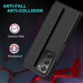 thumbnail image 5 of Compatible Hand Strap Case for Samsung Galaxy Z Fold 2 Case Men Black,Hard Shockproof PC Slim Cover Camera Protective Phone Case for Samsung Z Fold 2 Case,Cover for Samsung Galaxy Fold 2 Case, 5 of 13