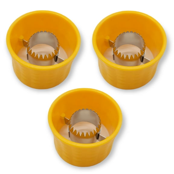 Handy Housewares Corn on the Cob Kernel Stripper - Corn Cutter Easily Pushes Thru to Remove Kernels 3 Pack