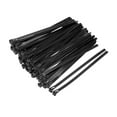 thumbnail image 4 of Uxcell Reusable Cable Ties Cable Zip Ties Adjustable Cable Tie Wraps Nylon  9.84" x 0.29" Black 40pcs, 4 of 5