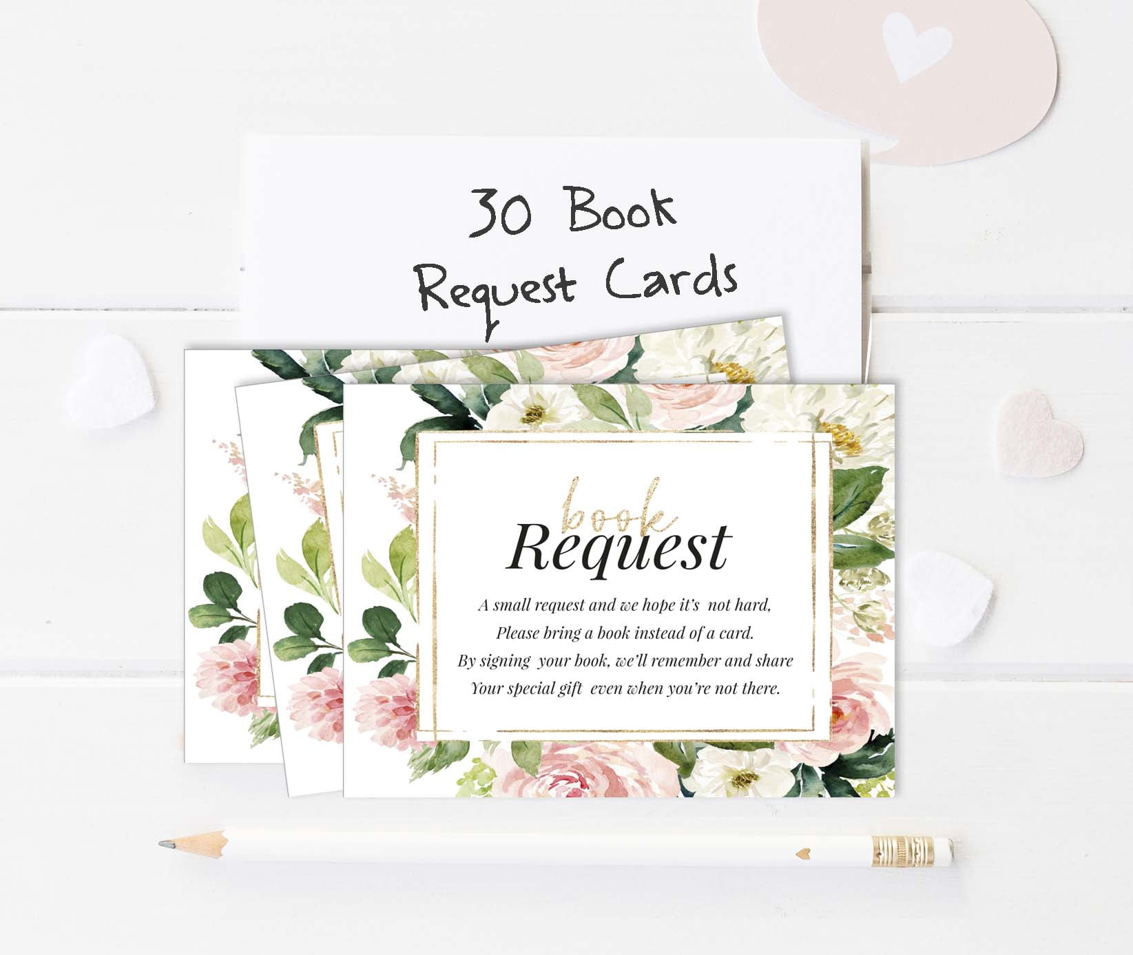 Inkdotpot 30 Books For Baby Shower Request Cards Bring A Book Instead Of A Card Floral Gender Neutral Baby Shower Invitations Inserts Games