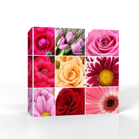 wall26 Canvas Wall Art Beautiful Flowers Pictures Home Wall Decorations for Bedroom Living Room Paintings Canvas Prints Framed - 24x24 inches