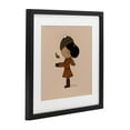 thumbnail image 3 of Stupell Industries Autumnal Girl with Leaf Black Framed Print Under Glass design by Sierra Siler, 16 x 16, 3 of 10