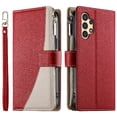 thumbnail image 1 of Funda cartera GANGXUN para Samsung Galaxy A13 4G/5G , cuero PU con tarjetero, cremallera, correa de mano, soporte y protección 1061°, 1 of 6