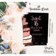 thumbnail image 5 of Darling Souvenir Black Birthday Invitation Card Printable Elegant Fill or Write In Blank Party Invites 28 Pcs 5 x 7 Inches, 5 of 5