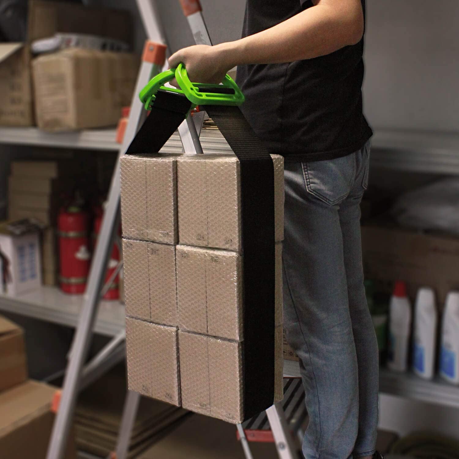 2-Pack Moving Straps With Handles - 600LB Capacity For Furniture & Heavy Objects