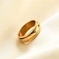 thumbnail image 6 of Amaiiu Ring Titanium Steel Fashion Portable Durable Fashionable Finger Rings Removable Sturdy Waterproof Jewelry Adult 10 Gold, 6 of 10