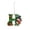 Green-H, variant on JeashCHAT Initial Letter Christmas Snowman Ornaments, Green Personalized Initial Christmas Ornaments, 2D Flat Acrylic Hanging Pendant Christmas Tree Decoration, Xmas Gifts, G