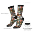 thumbnail image 4 of KLL Alcohol Bottles Print Cool Socks Men's Women's Crew Socks Funny Crazy Novelty Stockings, 4 of 6