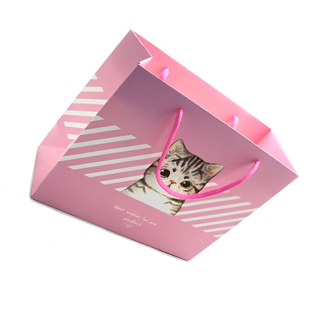 Advancent Bolsa de papel de almacenamiento portátil con asa, bolsas de recuerdo de fiesta, comida, postre, aperitivos, artículos diversos, bolsa de Almacenamiento y organización del hogar Advancent HA081596-01