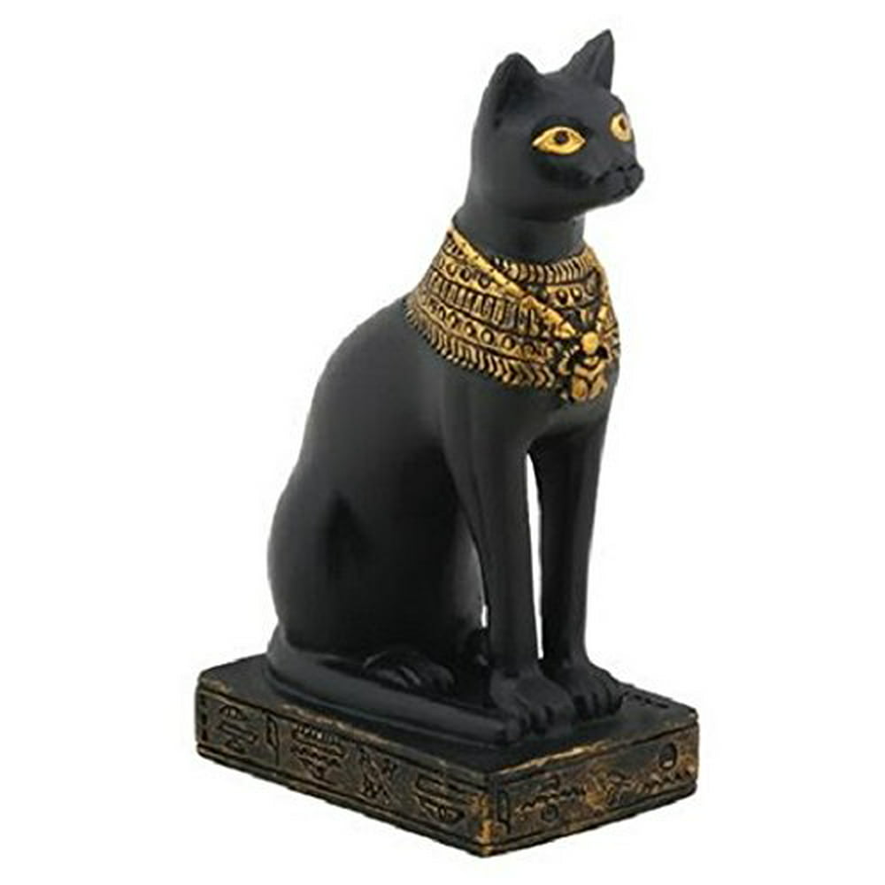 Egypt 3 Inch Egyptian Black Bastet Feline Cat Goddess Statue Brand New