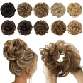 thumbnail image 2 of TESOON Ponytail Extension Human Hair,Hair Toppers for Women Real Human Hair,Curly Extensions,Messy Bun Hair Piece, 2 of 11