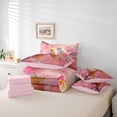 thumbnail image 6 of Homewish Rustic Cherry Flower 7pcs Bedding Comforter Set,Country Bird Queen Bedding Sets,Pink Yellow Queen Sheet Sets For Girl,Microfiber Bedroom Decor Reversible, 6 of 8