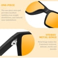 thumbnail image 2 of KANASTAL Orange Blue Light Blocking Glasses Mens Gaming Glasses Blue Light Filter Computer Screen Women Anti Glare UV400 - Black Frame Orange Lens, 2 of 7