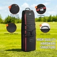 thumbnail image 5 of Golf Club Bag with Wheels - 1000D Nylon Hard Shell Golf Travel Cover for Clubs, 5 of 11