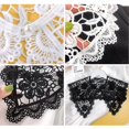 thumbnail image 4 of 1Pc Women Shawl Hollow Out Lace Floral Fake Collar for Women Lady Vest Tank Dress Shirt (Black), 4 of 4