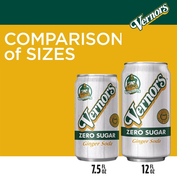 Vernors Zero Ginger Ale 12pk - Fizzy drinks for catering - Walmart