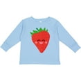 thumbnail image 3 of Inktastic Strawberry Kawaii Boys or Girls Long Sleeve Toddler T-Shirt, 3 of 5