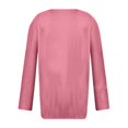 thumbnail image 5 of LEAVINGSUO Long Sleeve T-Shirt Women's Fashion Solid Loose T-Shirt Long Sleeves Blouse V-Neck Casual Tops, 5 of 5