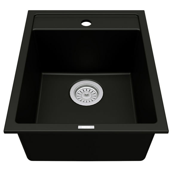 Karran Usa Qt-825 Quartz Top Mount Sinks 15-3/4" Drop In Single Basin Quartz Composite