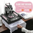 thumbnail image 4 of KFFKFF Thermal Imprint Device, Dimensions 15 x 15 inch, Quintuple Functionality Heat Transference Apparatus with 30 oz Cup Press, 360° Rotating Digital Shirt Imprinting Machine, Teflon Layer, 4 of 9