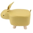 thumbnail image 4 of Animal Shaped Footstool, Safe Furniture Soft Cartoon Animal Shaped Stool Tech Cloth  For Children For Living Room Yellow, 4 of 8