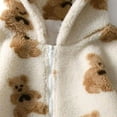 thumbnail image 3 of Sonducket El poliéster calienta y espesa la chaqueta polar del peluche de las mujeres permanece acogedora en una chaqueta elegante y de moda Abrigos y chamarras blanco m, 3 of 6
