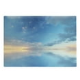 thumbnail image 1 of Nature Cutting Board, Inside out Sky and Sea Looks Like Combined in Horizon Ocean Clouds Tranquil Peace Theme, Decorative Tempered Glass Cutting and Serving Board, Large Size, Blue, by Ambesonne, 1 of 1