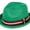 Green, variant on Peter Grimm Deppo Fedora Hat Tan
