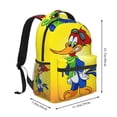 thumbnail image 2 of Woody Woodpecker Backpacks Cute Cartoon Casual School Laptop Bag, College Students Bookbag Computer Bag for Travel Hiking Work, 2 of 6
