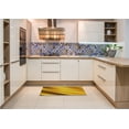 thumbnail image 6 of Ahgly Company Machine Washable Indoor Square Transitional Deep Yellow Area Rugs, 5' Square, 6 of 7