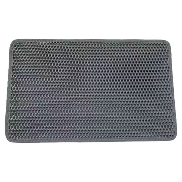 Billuyoard ABS cómodo y caja de arena estera lugar acogedor para gato accesorios para gatos estera para arena para gatos Sistemas de eliminación de arena para gatos Gris 30*30cm