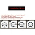 thumbnail image 4 of Esho Steering Wheel Cover Red, 15" in, Anti-slip, Shockproof Faux Leather "Steering Wheel Cover", 4 of 5