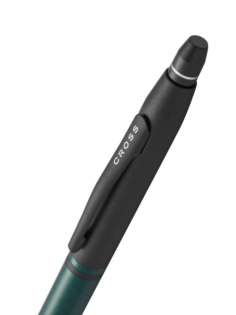 Cross Click™ Tuxedo Satin Metallic Green with Black Appointments Ballpoint Pen