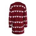 thumbnail image 4 of HongQid Women's Long Sleeve Cute Cardigan Sweaters V Neck Open Front Ribbed Knit Sweater Coat, 4 of 5